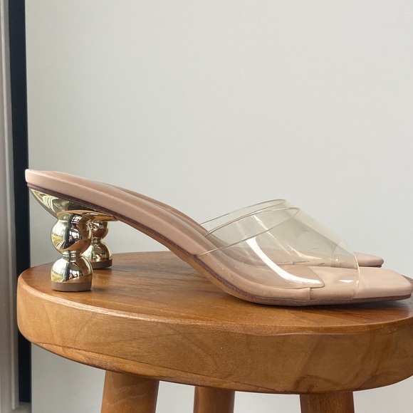 a new day Shoes - a new day Nude and Gold Heels